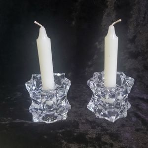 Mikasa Crystal Starburst Candle Holder
